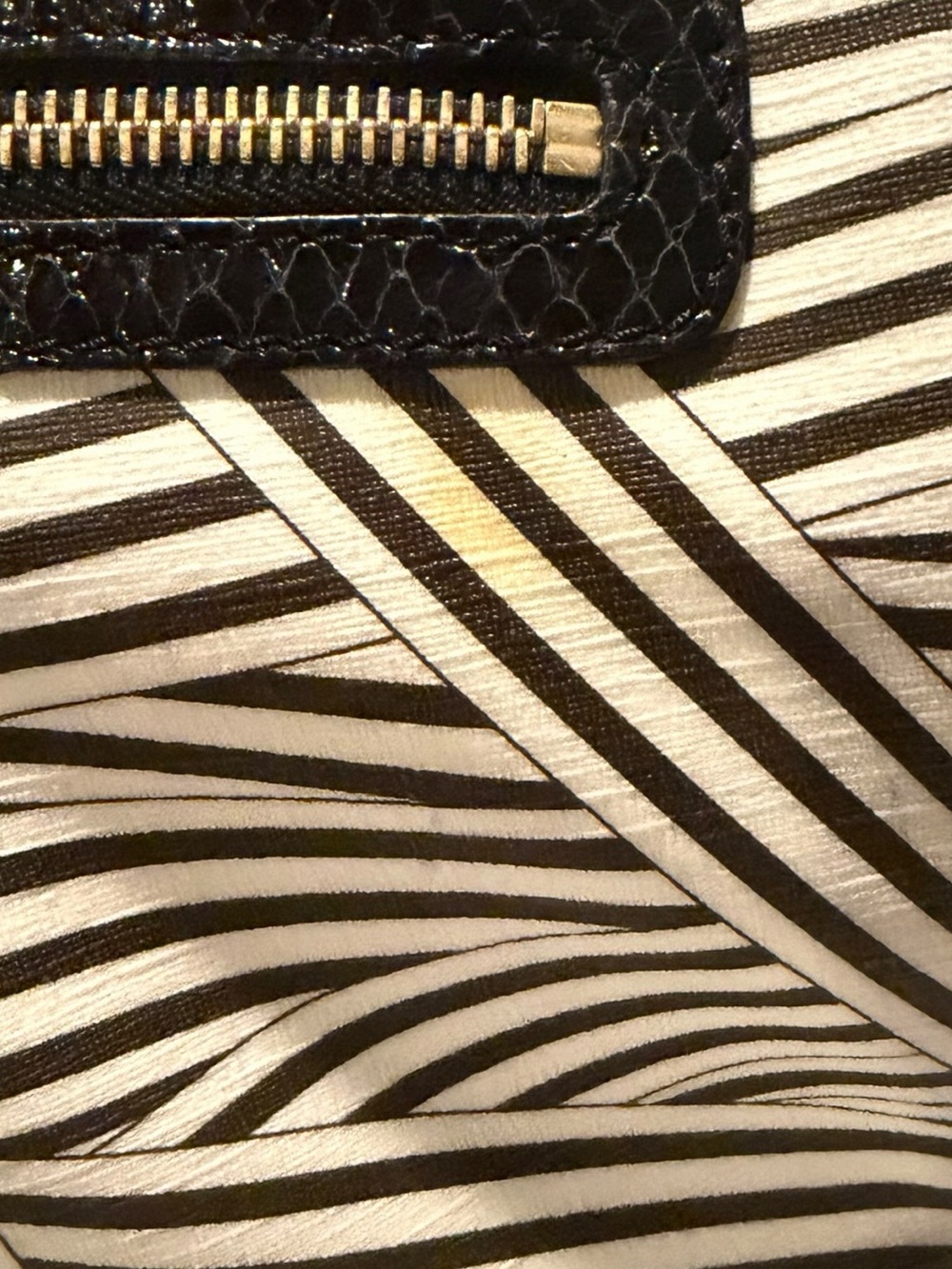 Henri Bendel Disturbed Stripe Luggage Shoulder Bag - Picture 12 of 12